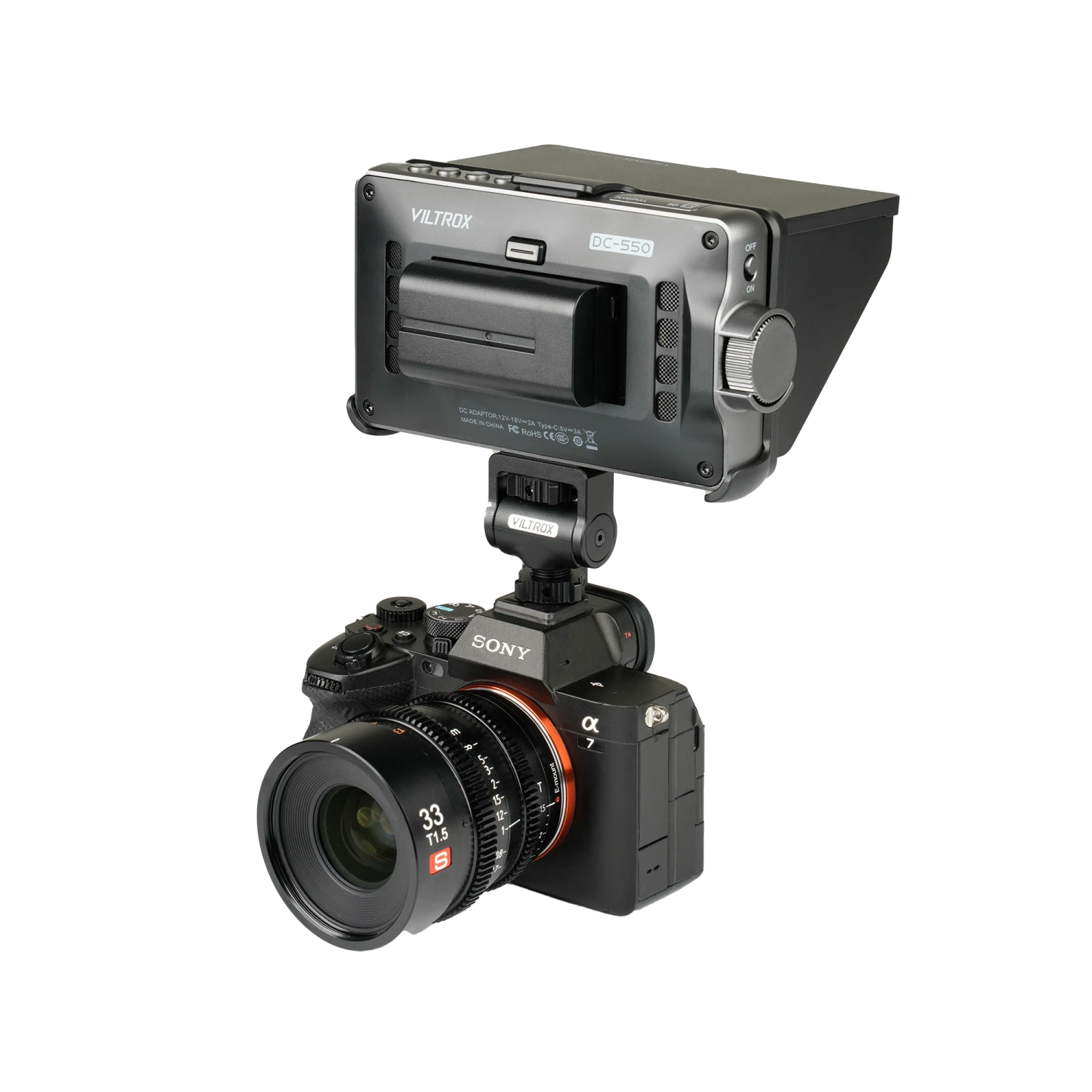 Rollei Viltrox DC-550 Pro - 5,5" Touchscreen Field-Monitor – Bild 4