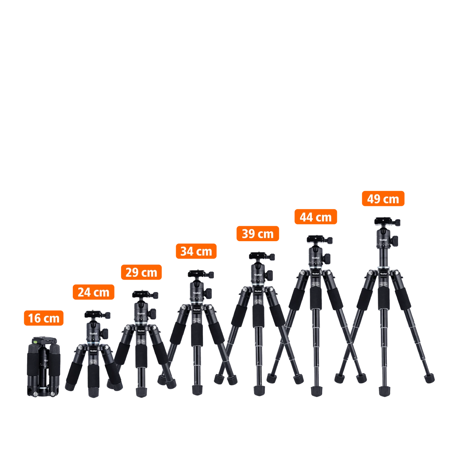 Rollei Compact Traveler Mini M-1 Stativ Schwarz 9 Rollei Compact Traveler Mini M-1 Stativ Schwarz – Bild 7
