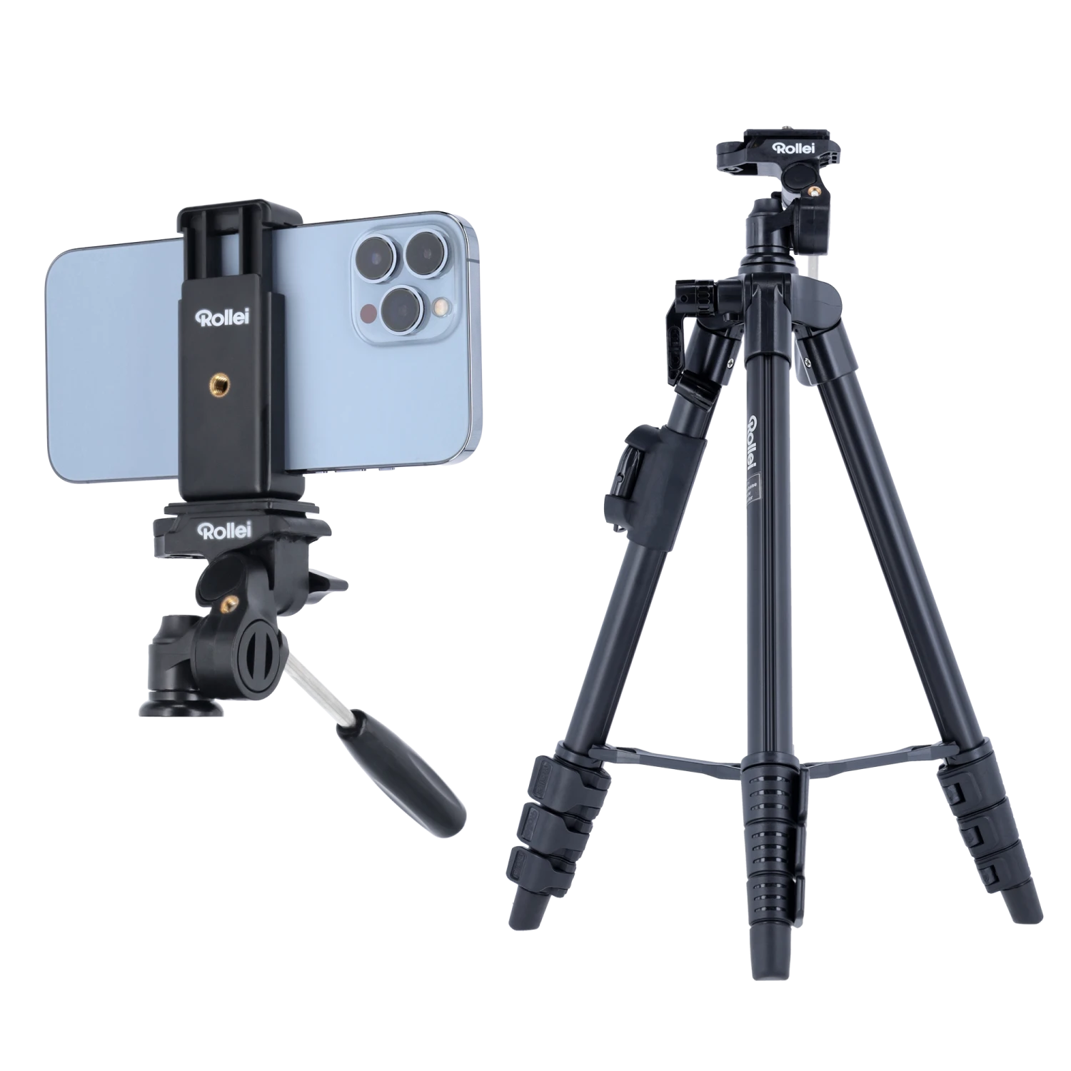 Rollei Smartphone Stativ | Mit Fernauslöser | Traveler 3 Rollei Smartphone Stativ | Mit Fernauslöser | Traveler