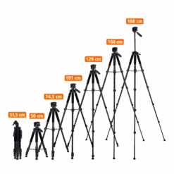 Rollei Stativ I Aluminium I Compact Traveler Star S4 -Rollei Geschaft 23148 Groessenvergleich