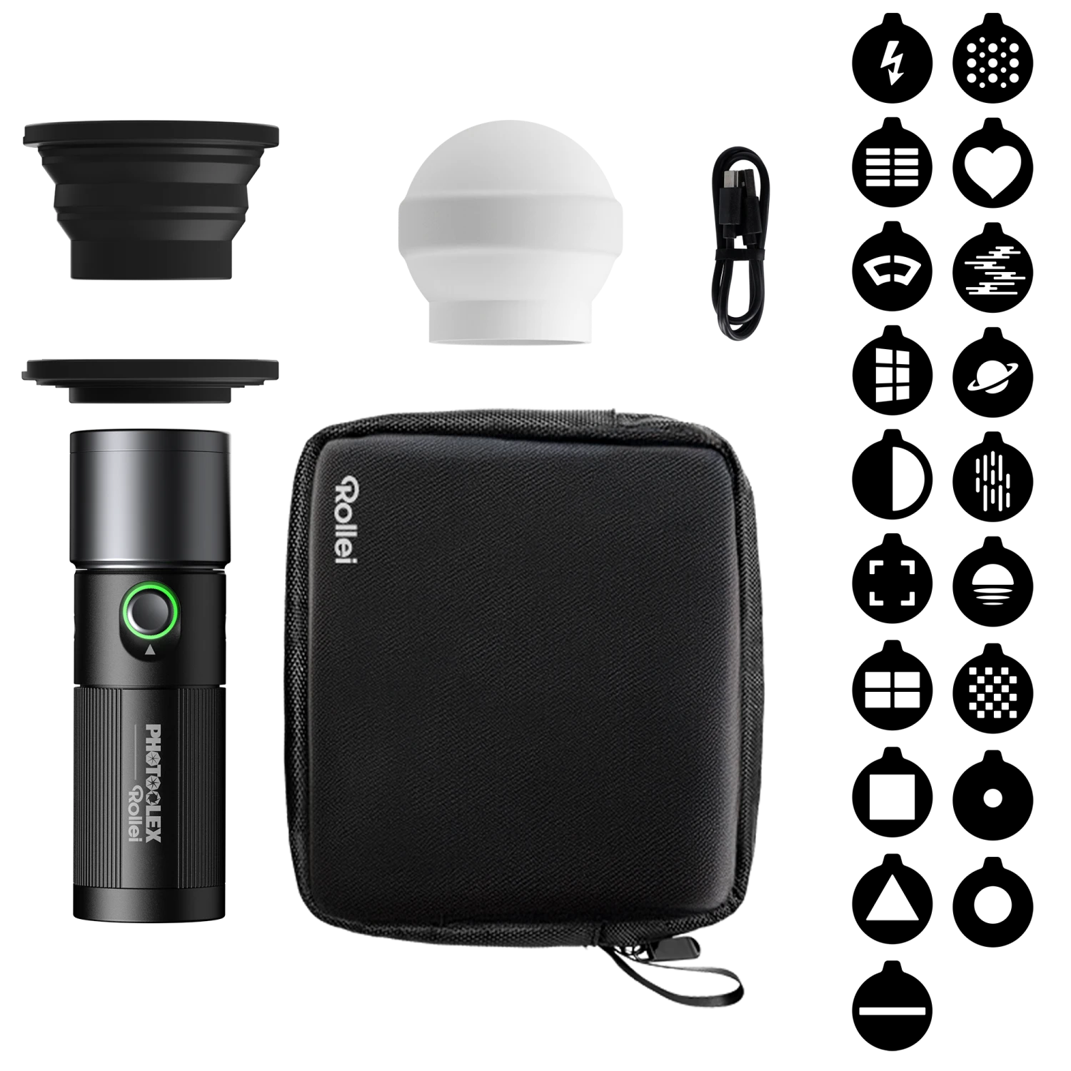 Rollei LED-Effekt-Licht I Photoolex Gobo Light 6 Rollei LED-Effekt-Licht I Photoolex Gobo Light – Bild 4