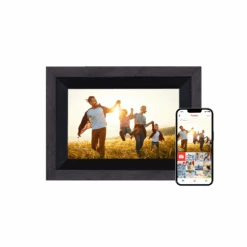 Rollei Smarter Bilderrahmen | 10" Diagonale | Wifi | Frameo App | Holzrahmen | Modell 105 -Rollei Geschaft 30273 SmartFrameWiFi105WoodenBlack 00