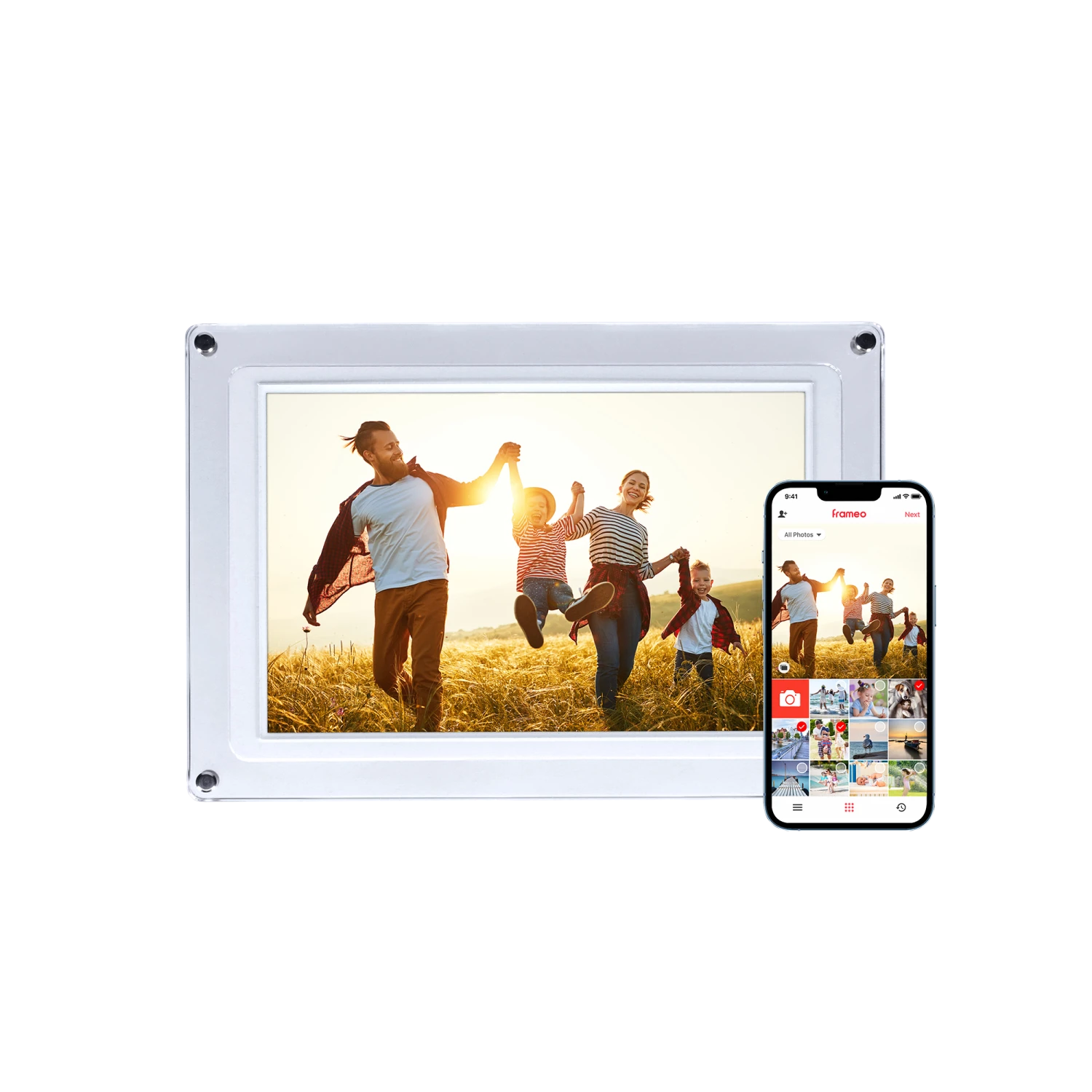 Rollei Smarter Bilderrahmen | 10,1" Diagonale | WiFi | Frameo App | Acryl | Modell 109 3 Rollei Smarter Bilderrahmen | 10,1" Diagonale | WiFi | Frameo App | Acryl | Modell 109