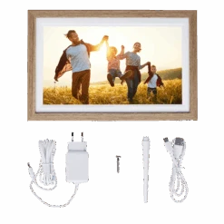 Rollei Smarter Bilderrahmen | 15,6" Diagonale | WiFi | Frameo App | Modell 152 -Rollei Geschaft 50016 Smart Frame WiFi 152 Holzoptik Eiche 04 b29a157e 13cd 4542 89b9 9bb76fad14e0